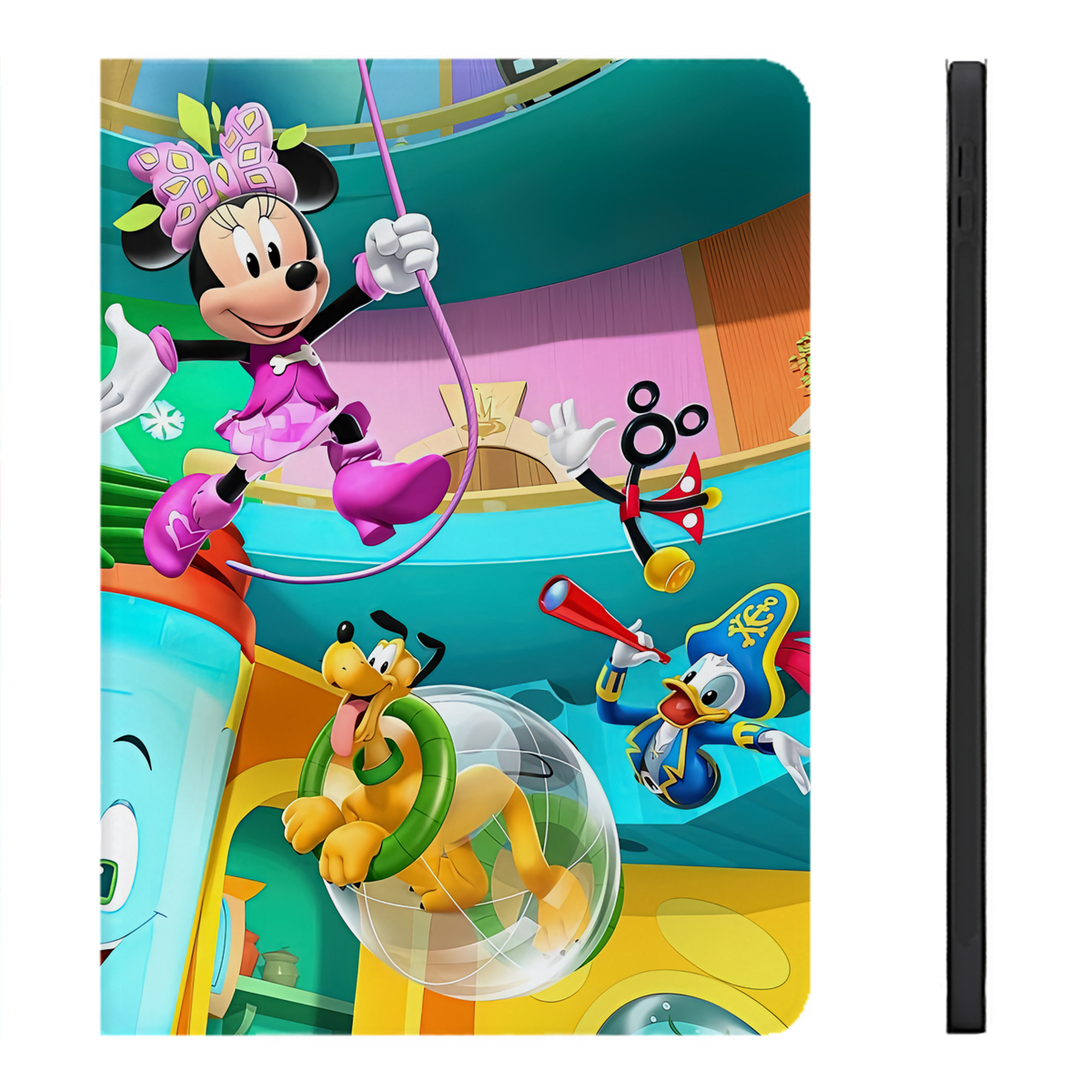 ミッキーマウス Mickey Mouse IPadケース ペンホルダー付き ブックスタイルデザイン